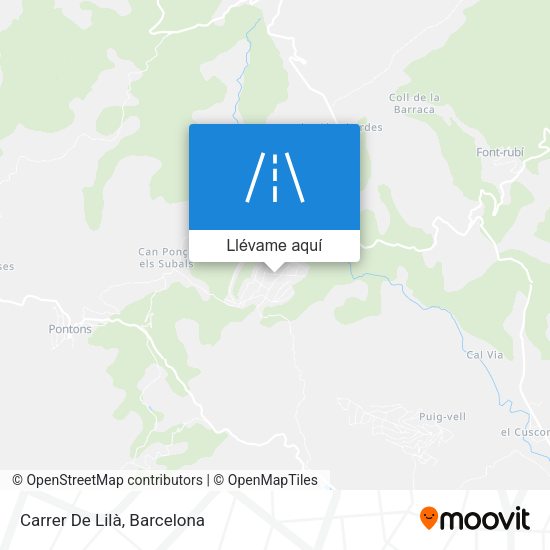 Mapa Carrer De Lilà