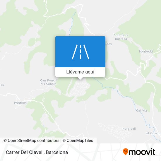 Mapa Carrer Del Clavell