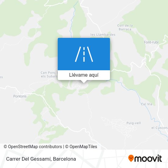 Mapa Carrer Del Gessamí