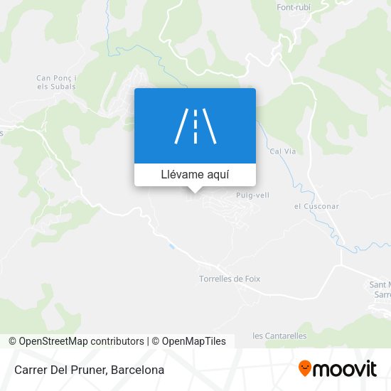 Mapa Carrer Del Pruner