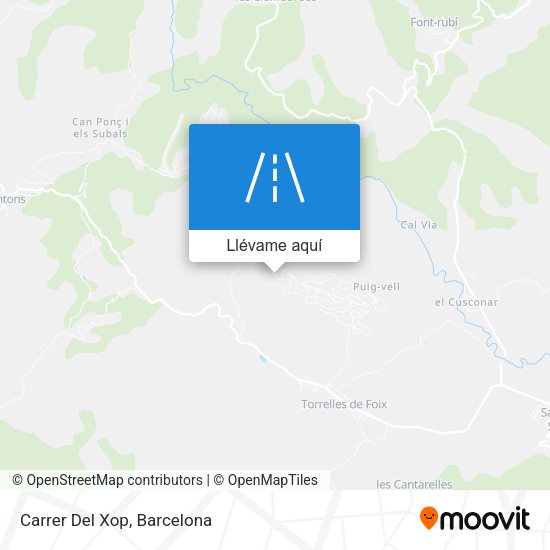 Mapa Carrer Del Xop