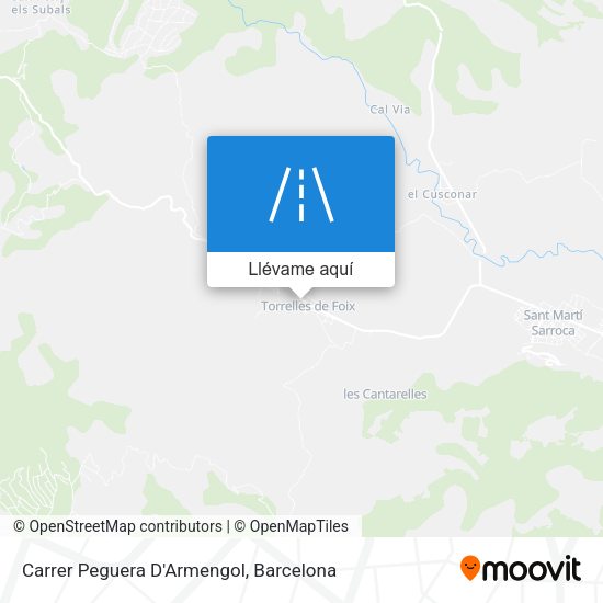 Mapa Carrer Peguera D'Armengol