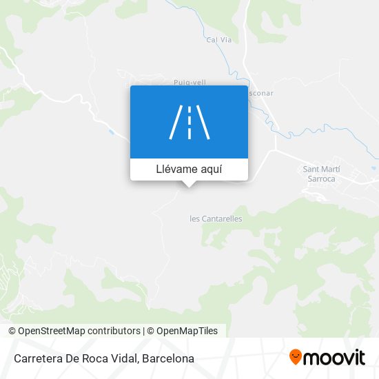 Mapa Carretera De Roca Vidal