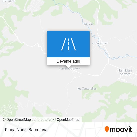 Mapa Plaça Nona