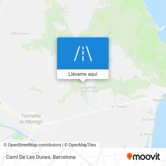 Mapa Camí De Les Dunes