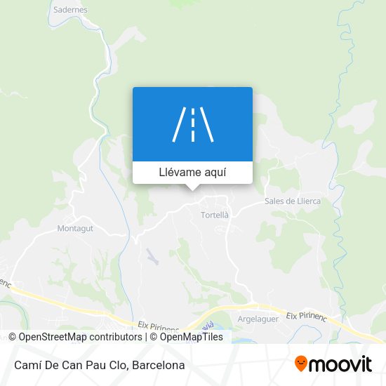 Mapa Camí De Can Pau Clo