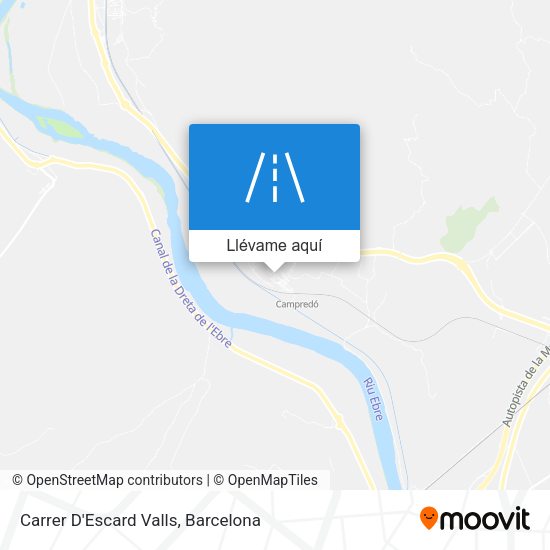 Mapa Carrer D'Escard Valls