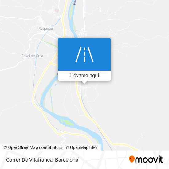 Mapa Carrer De Vilafranca