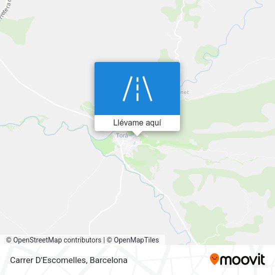 Mapa Carrer D'Escomelles