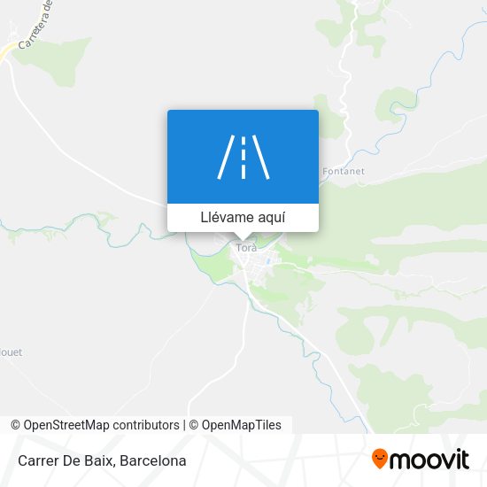 Mapa Carrer De Baix