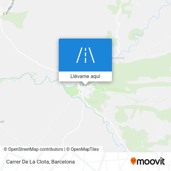 Mapa Carrer De La Clota