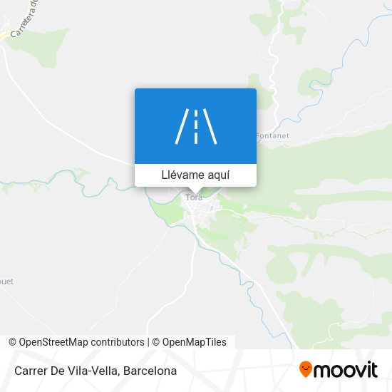 Mapa Carrer De Vila-Vella
