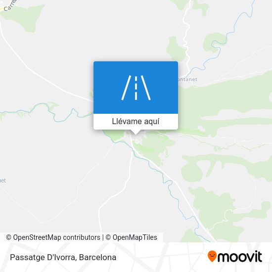 Mapa Passatge D'Ivorra