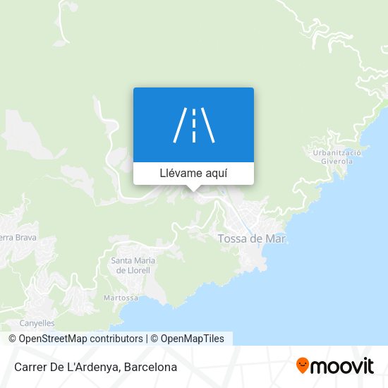 Mapa Carrer De L'Ardenya