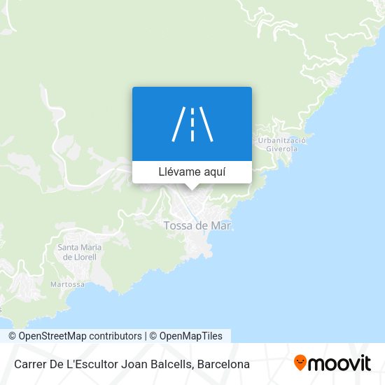 Mapa Carrer De L'Escultor Joan Balcells