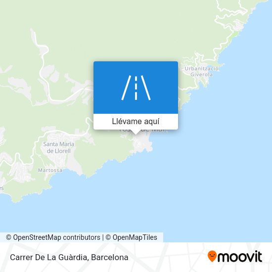 Mapa Carrer De La Guàrdia