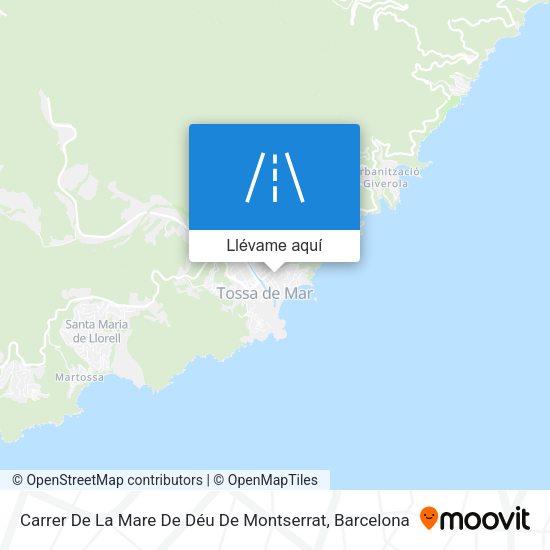 Mapa Carrer De La Mare De Déu De Montserrat