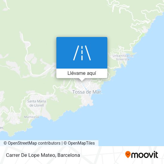 Mapa Carrer De Lope Mateo