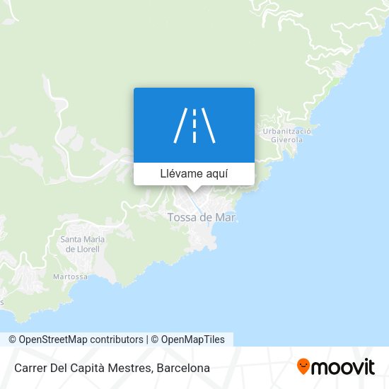 Mapa Carrer Del Capità Mestres