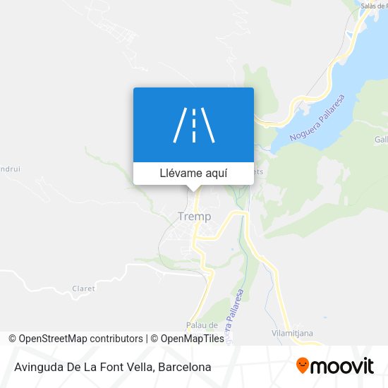 Mapa Avinguda De La Font Vella