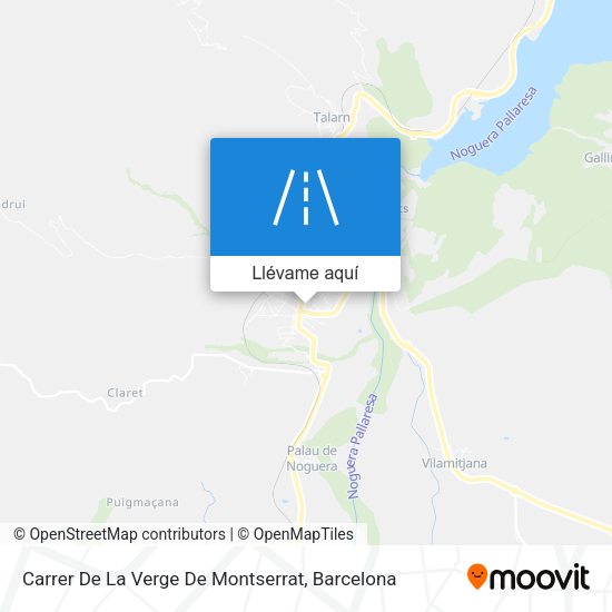 Mapa Carrer De La Verge De Montserrat