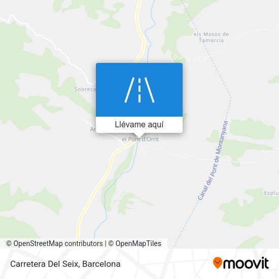 Mapa Carretera Del Seix