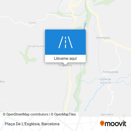 Mapa Plaça De L'Església