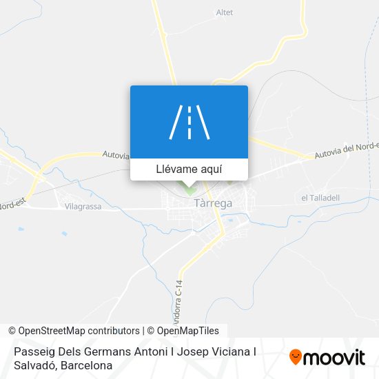 Mapa Passeig Dels Germans Antoni I Josep Viciana I Salvadó