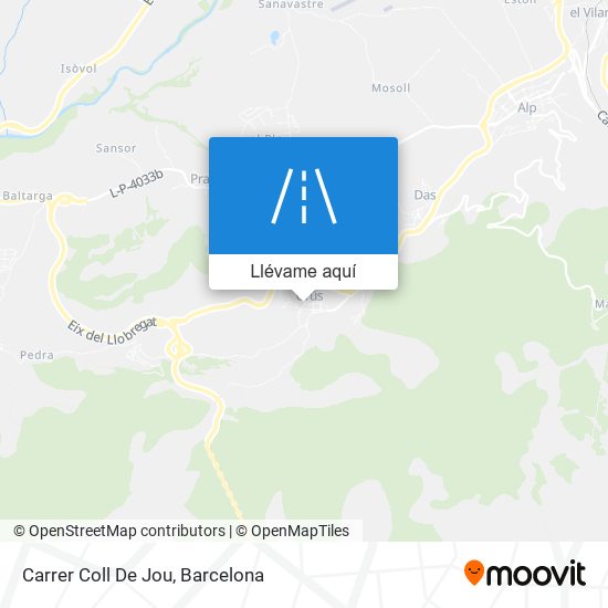 Mapa Carrer Coll De Jou