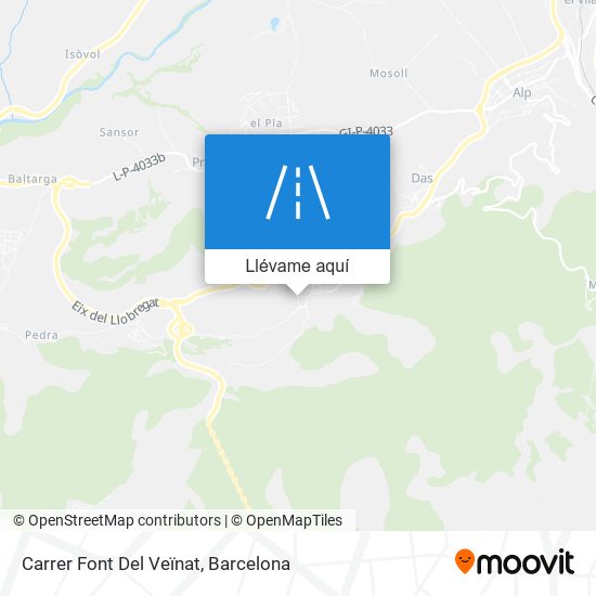 Mapa Carrer Font Del Veïnat