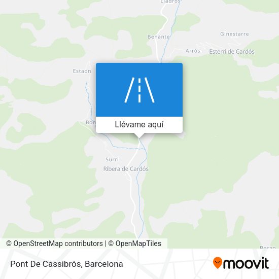 Mapa Pont De Cassibrós