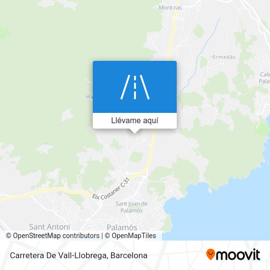 Mapa Carretera De Vall-Llobrega