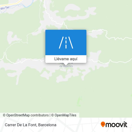 Mapa Carrer De La Font