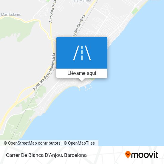 Mapa Carrer De Blanca D'Anjou