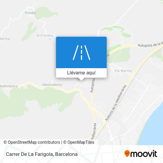 Mapa Carrer De La Farigola