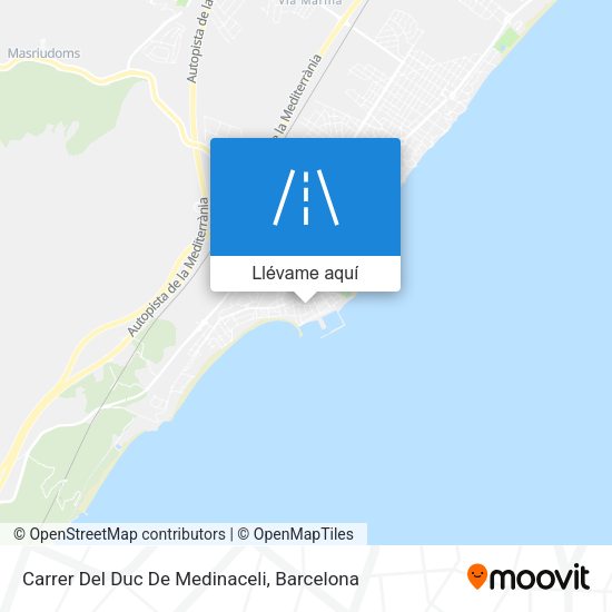 Mapa Carrer Del Duc De Medinaceli