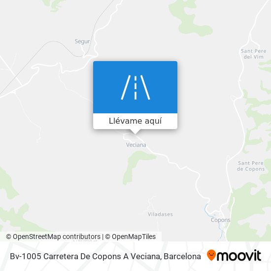 Mapa Bv-1005 Carretera De Copons A Veciana