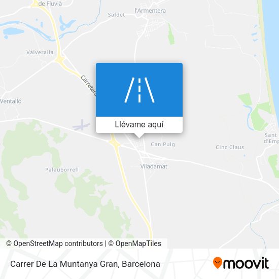Mapa Carrer De La Muntanya Gran