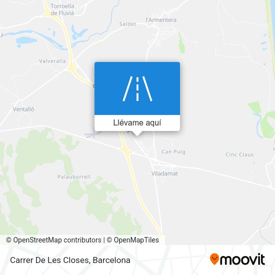 Mapa Carrer De Les Closes