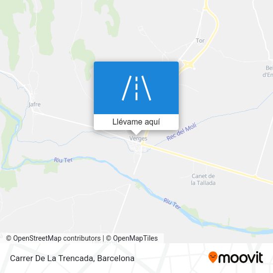 Mapa Carrer De La Trencada