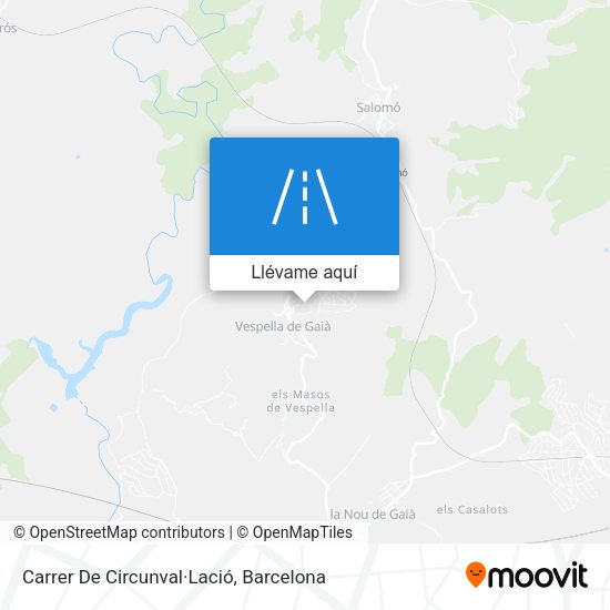 Mapa Carrer De Circunval·Lació