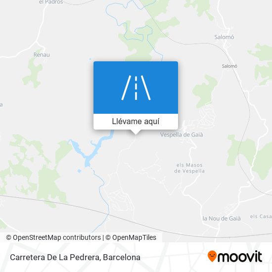 Mapa Carretera De La Pedrera