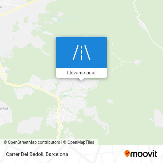 Mapa Carrer Del Bedoll