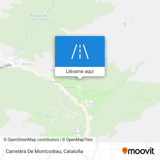 Mapa Carretèra De Montcorbau