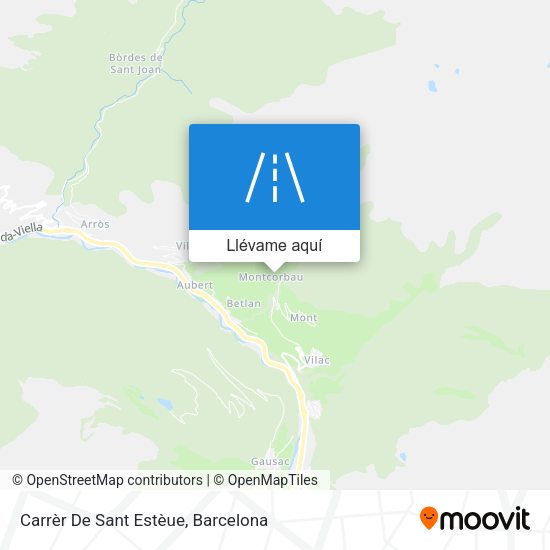 Mapa Carrèr De Sant Estèue
