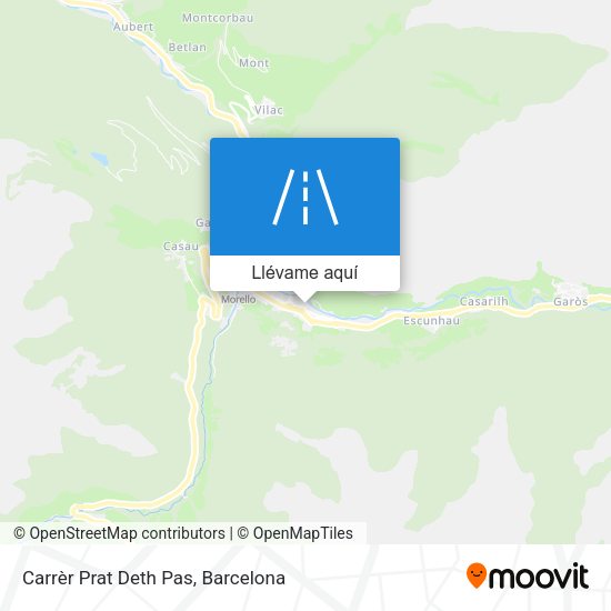 Mapa Carrèr Prat Deth Pas