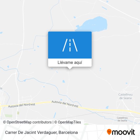 Mapa Carrer De Jacint Verdaguer