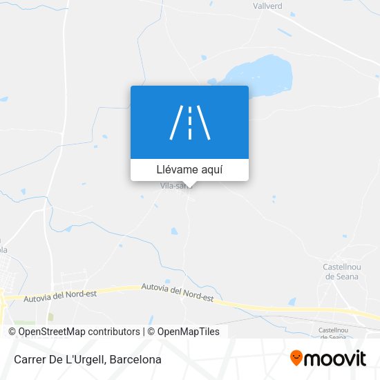 Mapa Carrer De L'Urgell