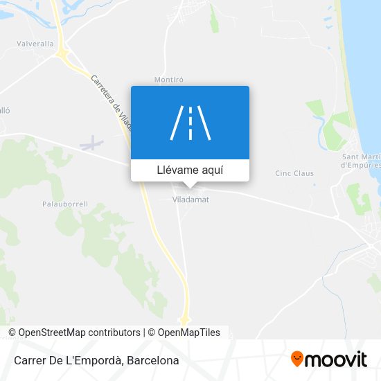 Mapa Carrer De L'Empordà