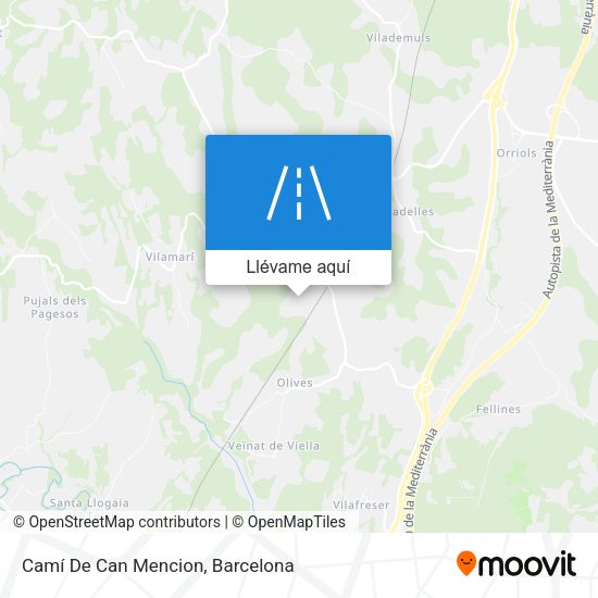 Mapa Camí De Can Mencion